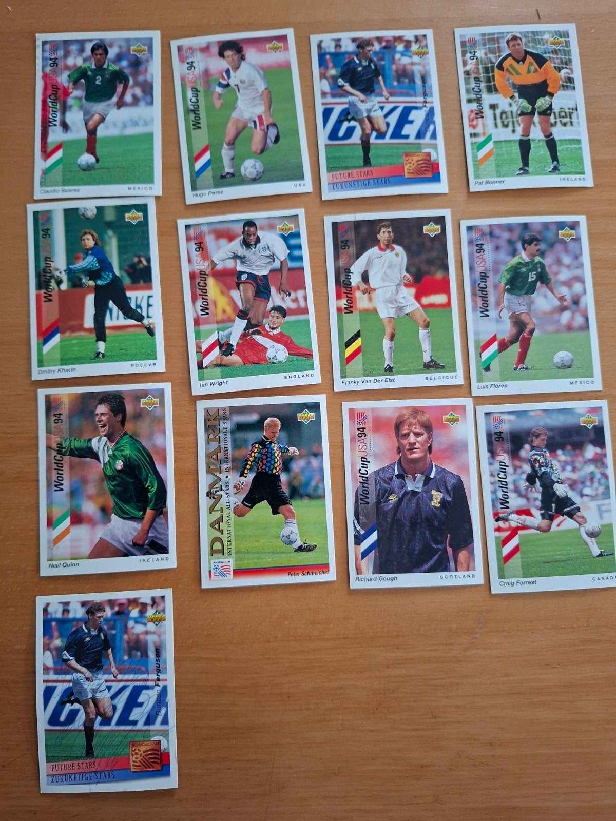 Upper deck Voetbalplaatjes World Cup USA 94 - Diverse Speler, Ophalen of Verzenden, Gebruikt, Overige sporten, Poster, Plaatje of Sticker