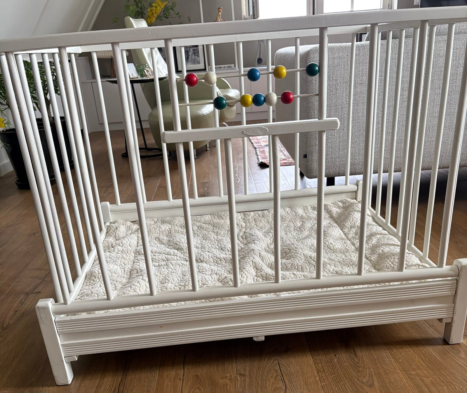 Inklapbare kibota box met kleed en activitycenter, Kinderen en Baby's, Ophalen, Gebruikt, Rechthoekig, Boxkleed