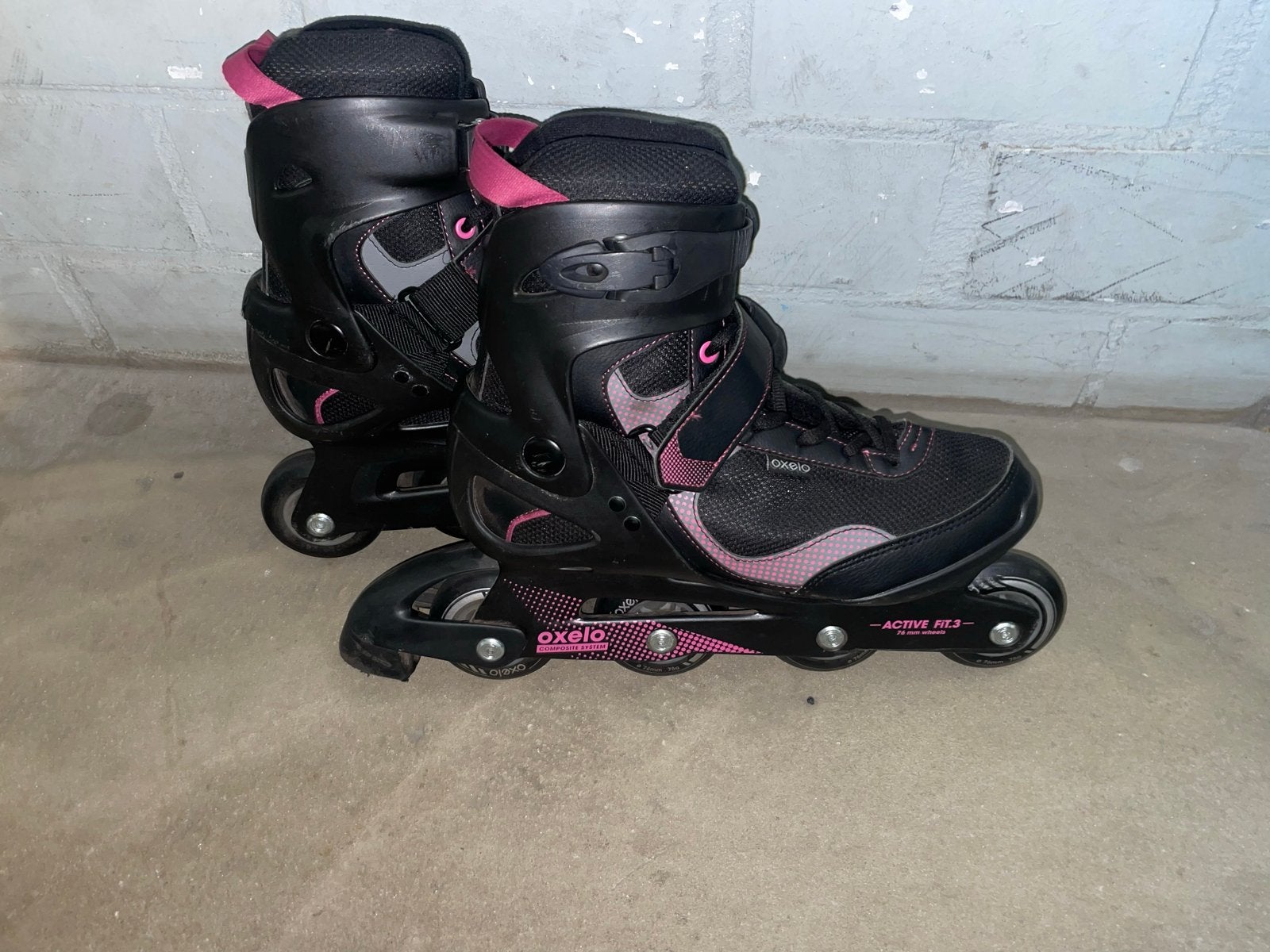 Oxelo Active Fit 3 Inline Skates - Maat 42, Overige merken, Gebruikt, Ophalen of Verzenden, Inline skates 4 wielen