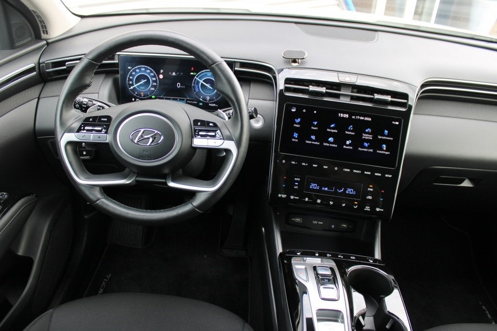 Hyundai Tucson 1.6 T-GDI PHEV Comfort Smart | Stoel -/Stuurw, Auto's, Automaat, Stof, Gebruikt, Zwart