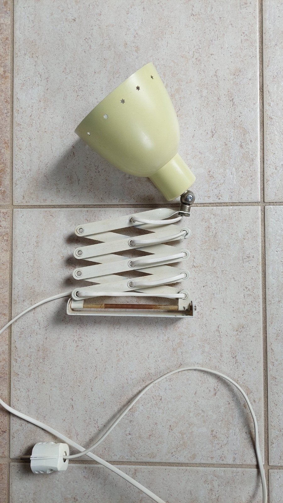 Schaarlamp vintage wandlamp, Ophalen of Verzenden