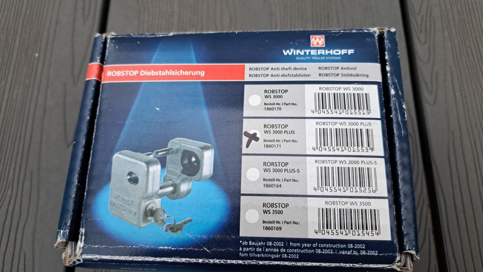 Winterhoff ROBSTOP WS 3000 PLUS Disselslot, Ophalen of Verzenden, Nieuw