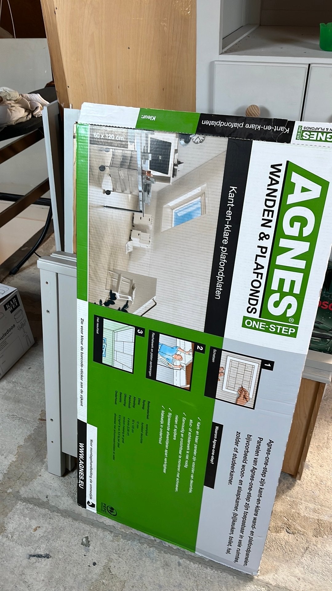 2x agnesplaat wit stuc. / plafondplaat, Doe-het-zelf en Verbouw, Overige materialen, 30 cm of meer, 50 tot 150 cm, Overige typen