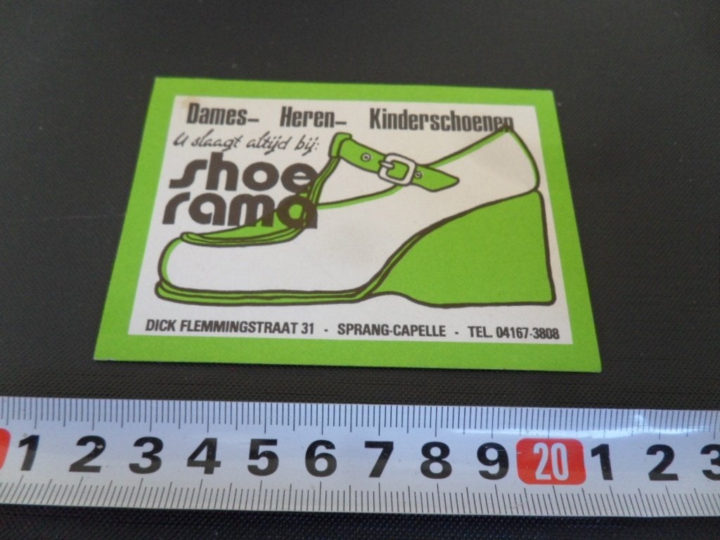 sticker Sprang Capelle SHOE RAMA Dames- Heren- Kinderschoen*, Verzamelen, Ophalen, Zo goed als nieuw