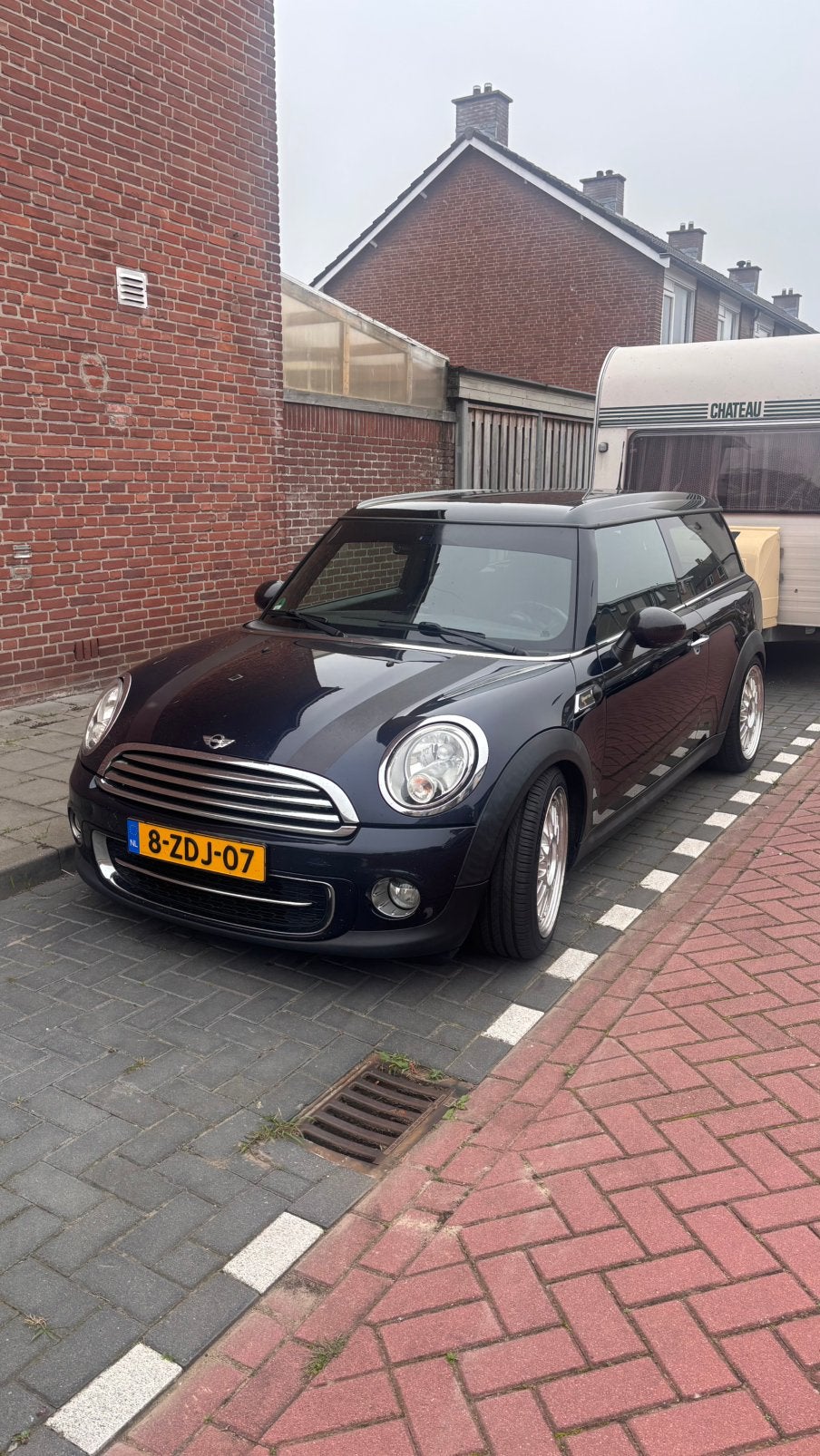 Mini Clubman Hampton 1.6 D Cooper 2012 Blauw, Auto's, Voorwielaandrijving, 1160 kg, 4 cilinders, Leder