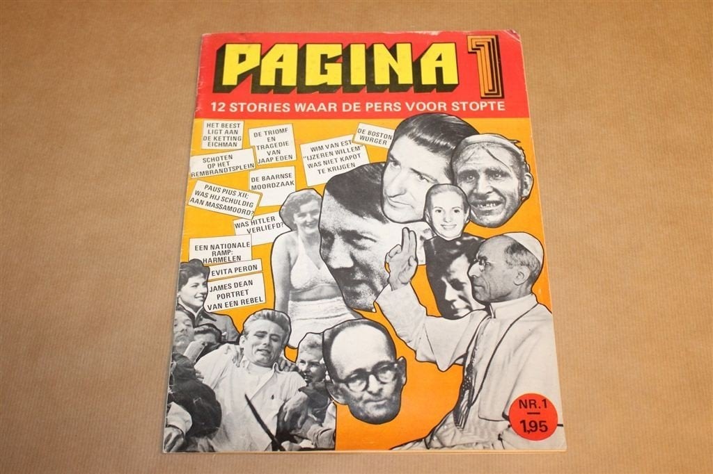 Pagina 1 Nr. 1 — o.a. Jaap Eden, Hitler en Kennedy 1972, Boeken, Ophalen of Verzenden, Gelezen, Europa