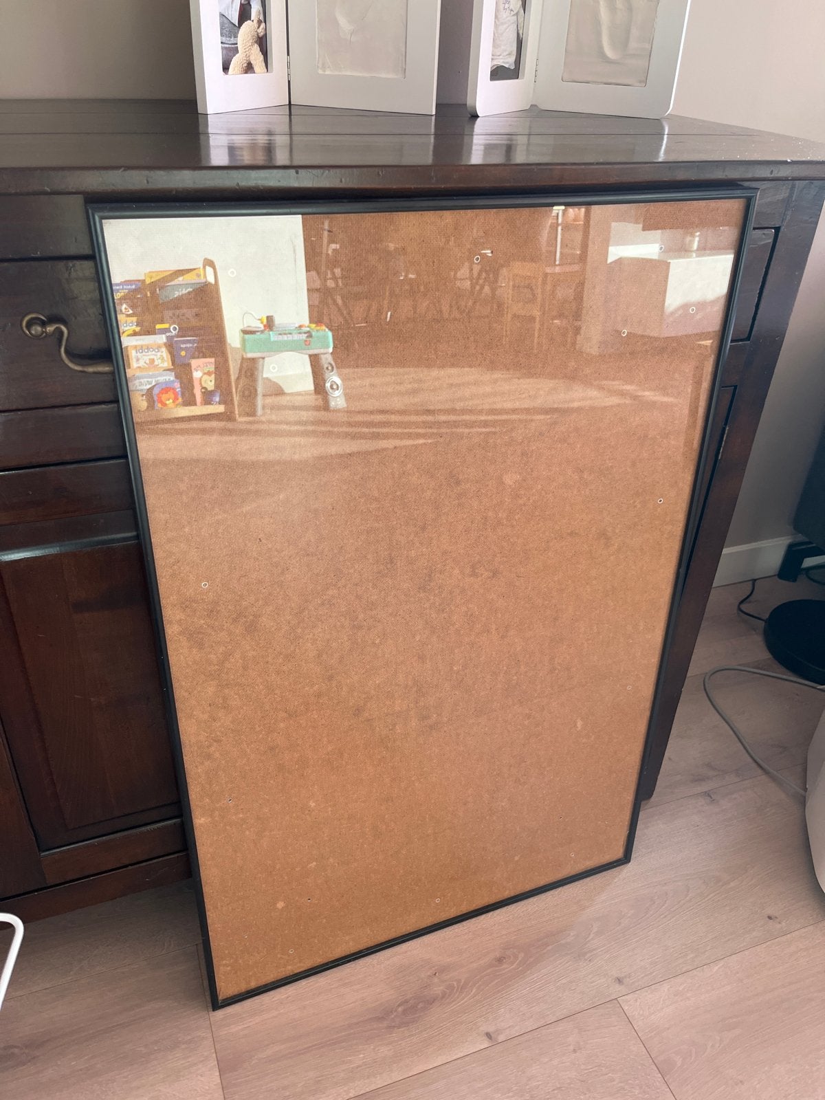 Grote fotolijst / posterlijst (60x90 cm), Ophalen, Overige materialen, Gebruikt, 75 tot 100 cm