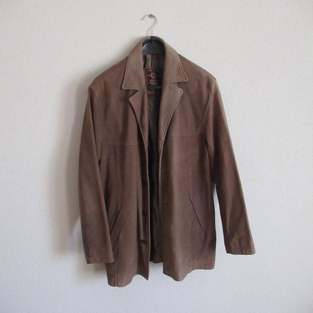 Twee vintage suède jassen / jacks Maat 50, Ophalen, Gedragen, Maat 48/50 (M)