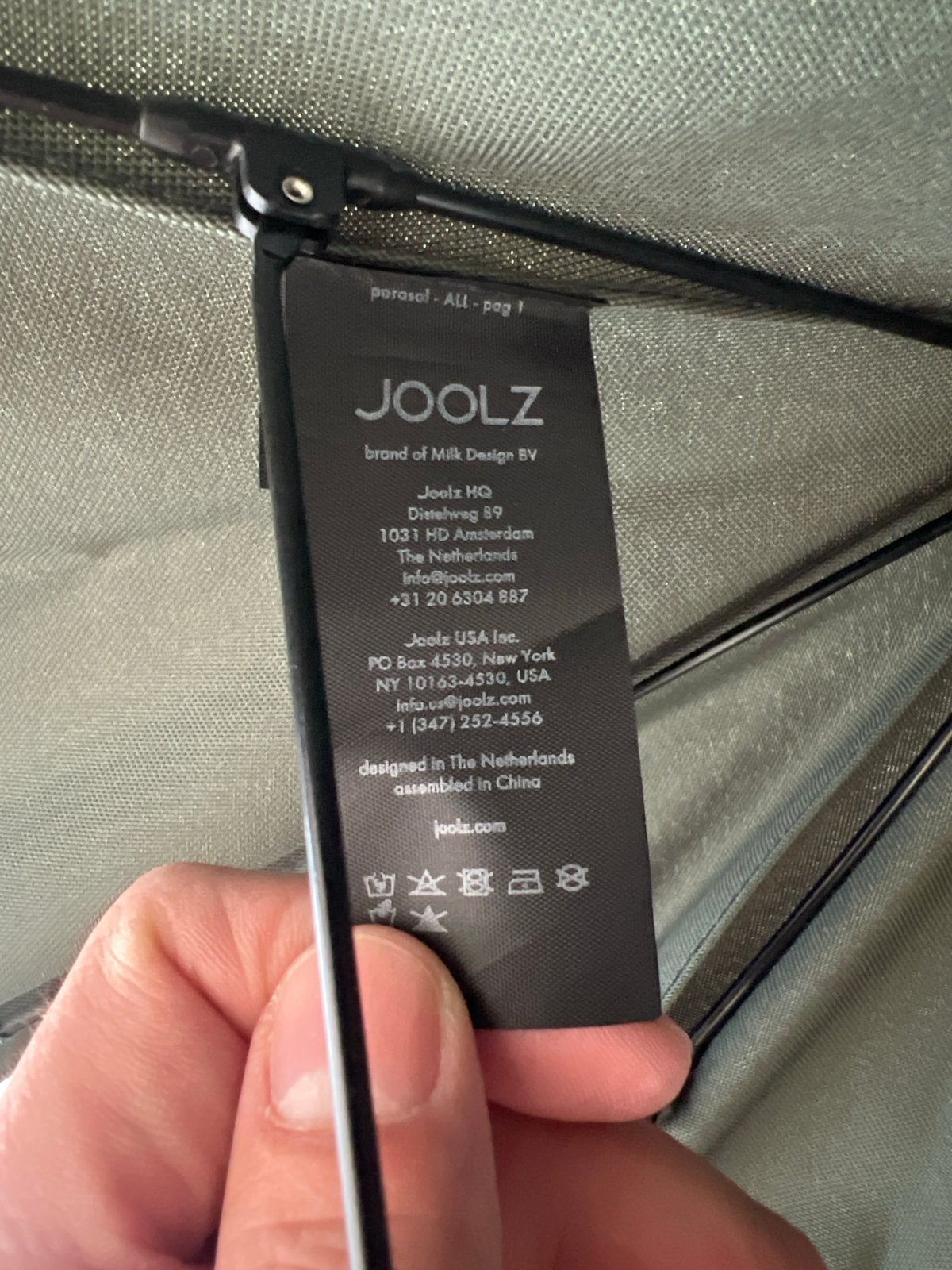 Joolz parasol - Groen, Kinderen en Baby's, Ophalen, Zo goed als nieuw, Overige merken