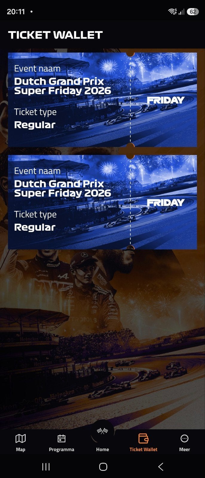 1 ticket Dutch GP superfriday, Tickets en Kaartjes, Sport | Overige, Eén persoon, Augustus