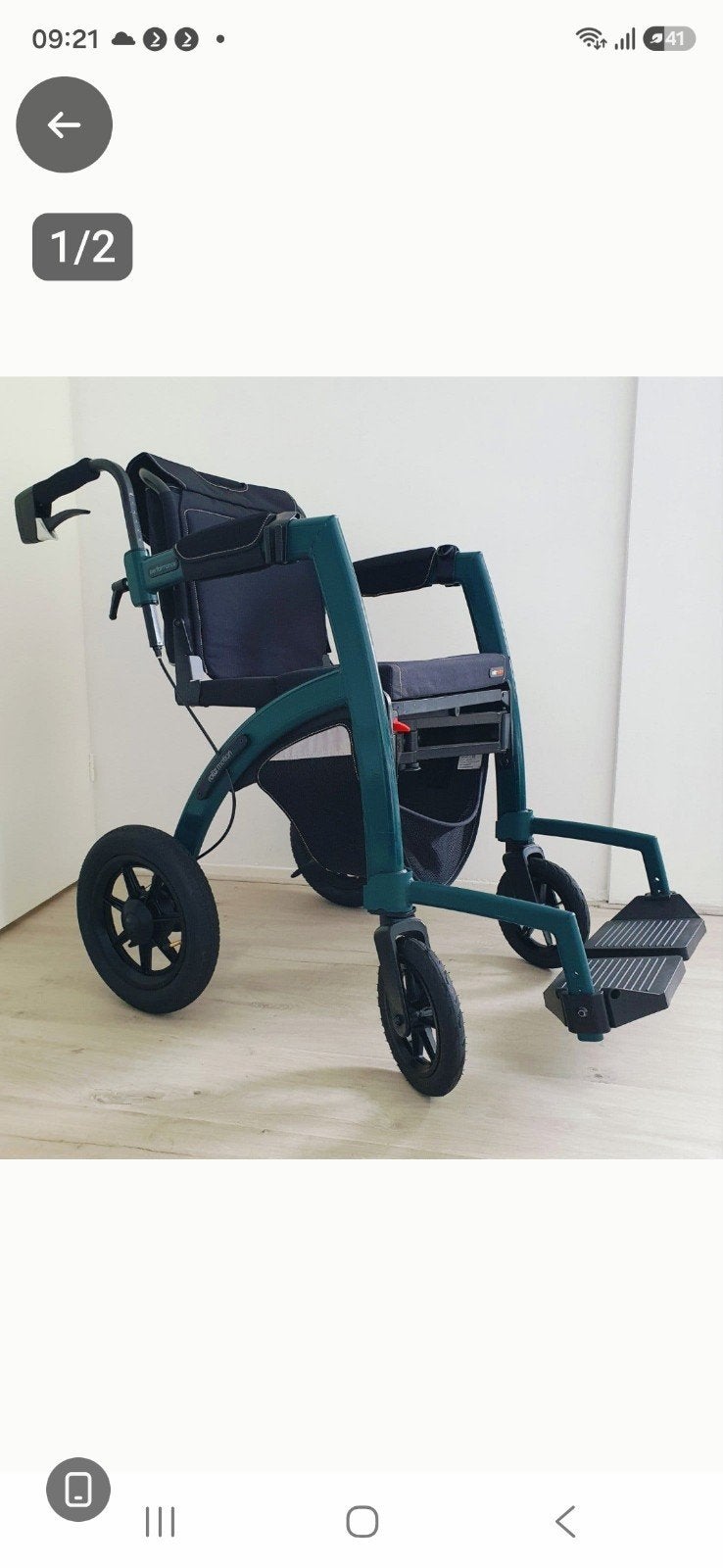 rollz motion performance  ook in crème rolstoel rollator, Ophalen of Verzenden, Lichtgewicht