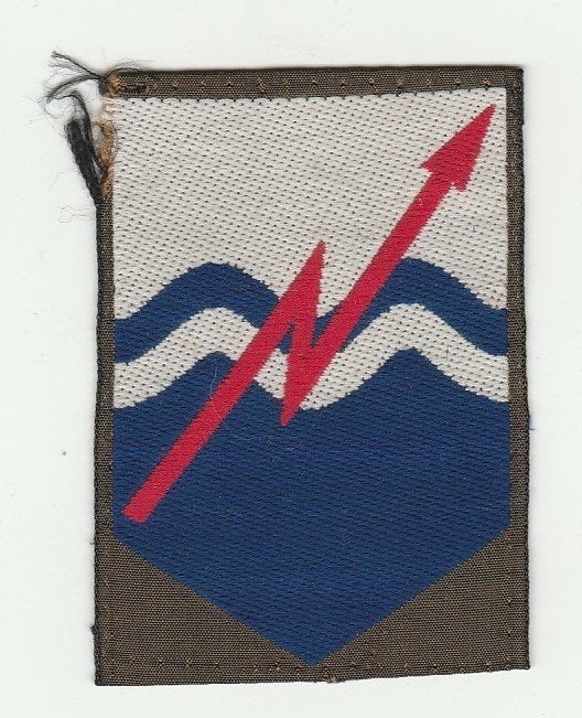 Embleem Commando Verbindingen (kleur),, Verzamelen, Ophalen of Verzenden, Landmacht, Nederland, Embleem of Badge