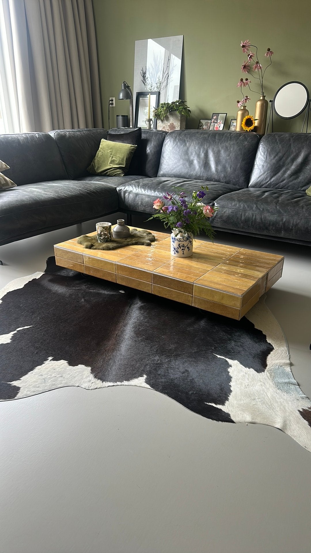 Betegelde salontafel, Ophalen, Nieuw, Overige materialen, Japanse stijl