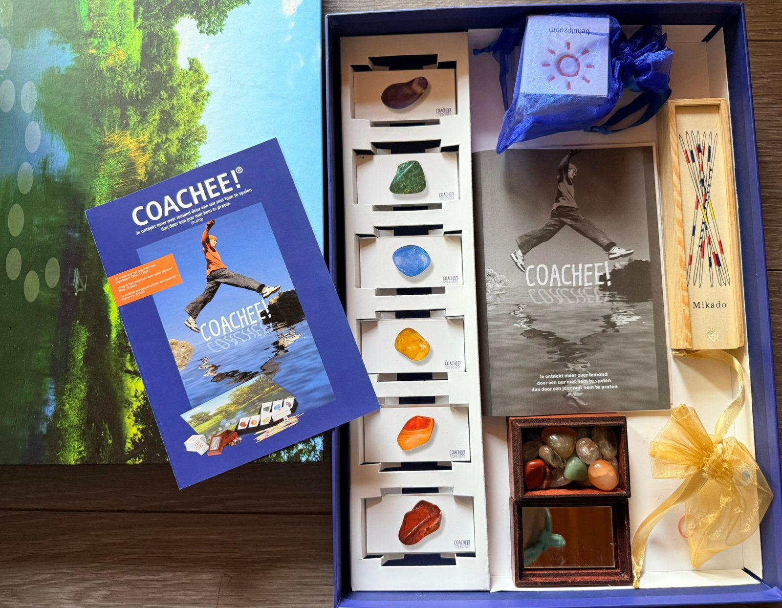 COACHEE! compleet coachingsspel + boek – nieuwstaat, Ophalen of Verzenden, Zo goed als nieuw, Jongen of Meisje