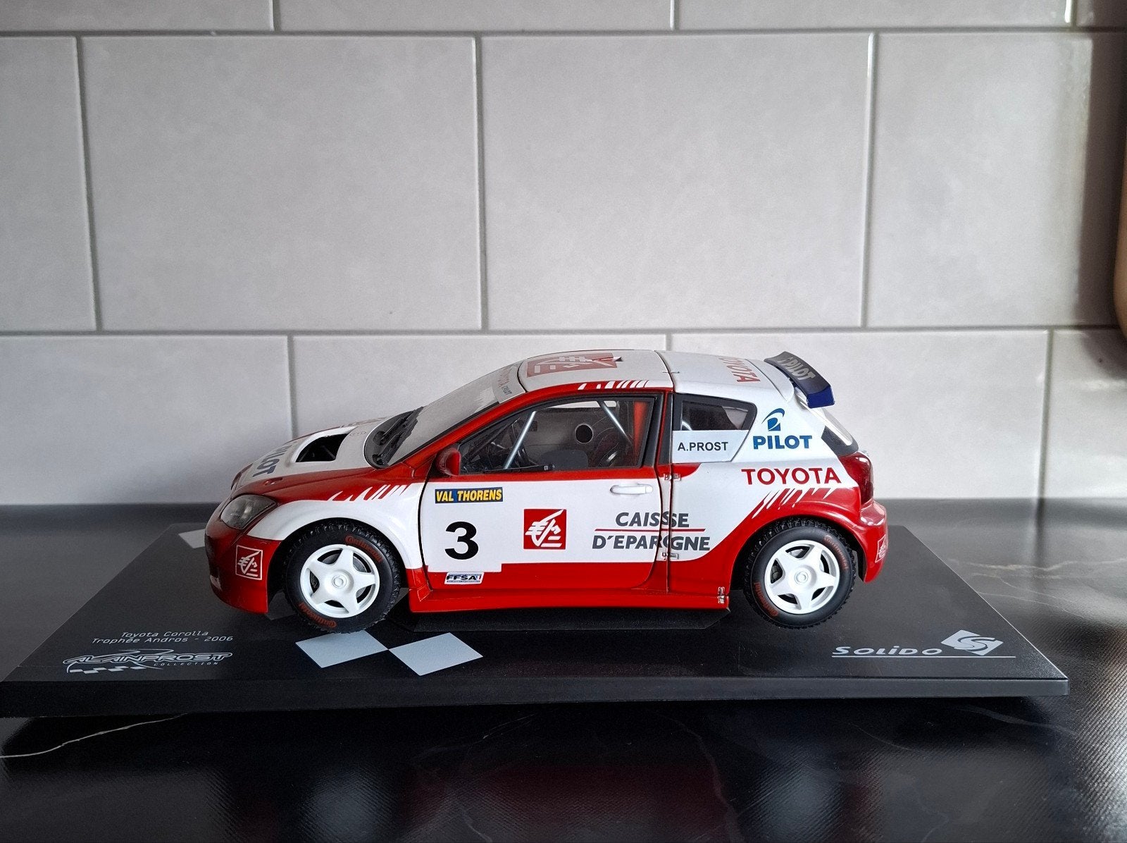 Solido Toyota corolla Rally: Trophée Andros - 2006 1:18, Ophalen of Verzenden, Nieuw, Auto, Solido