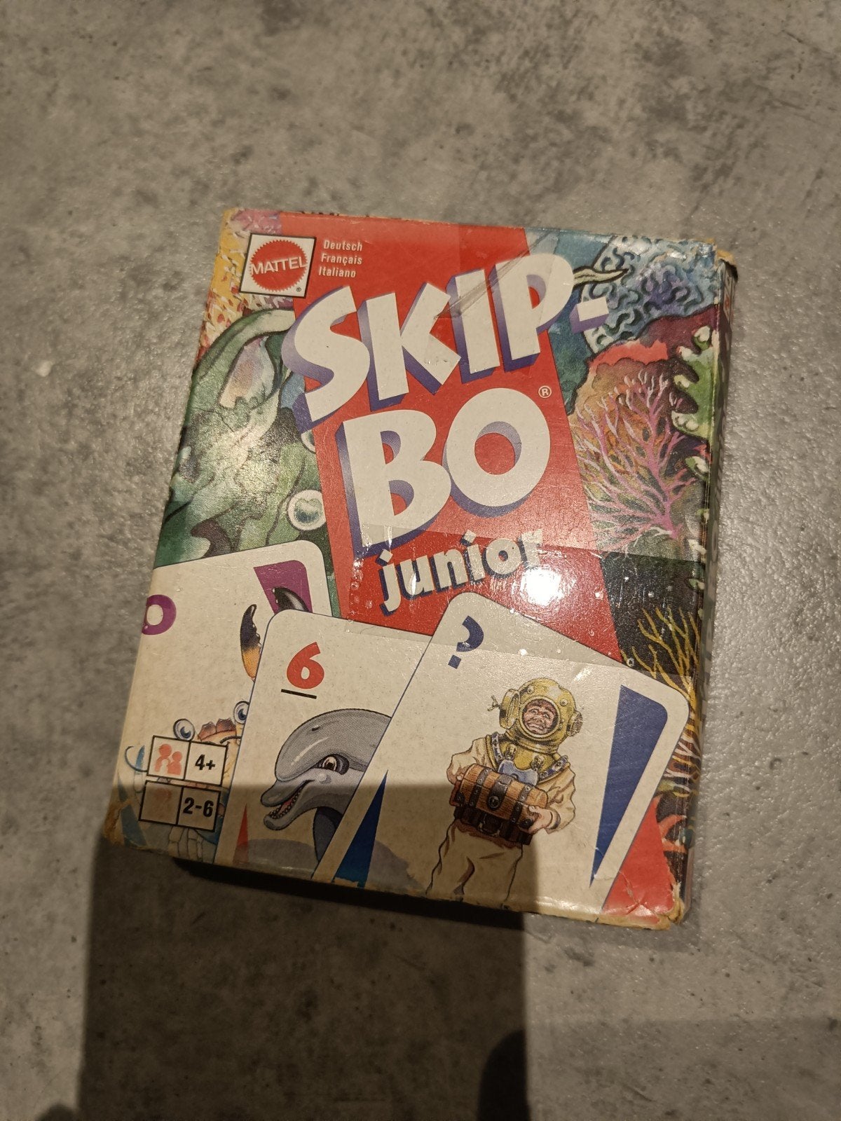 Skip-Bo Junior kaartspel voor kinderen, Een of twee spelers, Ophalen of Verzenden, Gebruikt, Mattel
