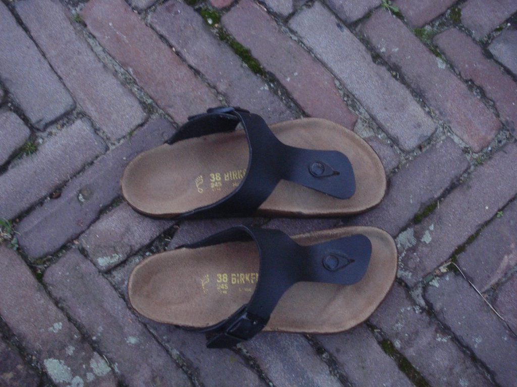 GRATIS VERZENDEN ZWARTE RAMSES BIRKENSTOCK SLIPPERS 38