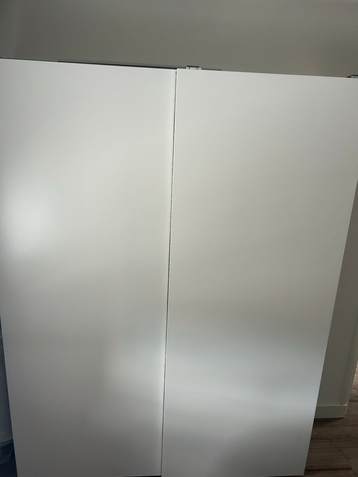 Witte kledingkast met schuifdeuren en lades, Ophalen, Gebruikt, 200 cm of meer, 150 tot 200 cm