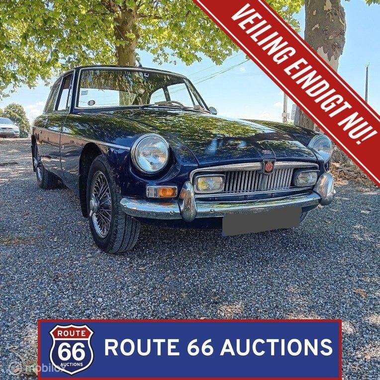 MG MGB GT | 1966 | Route 66 Auctions, Auto's, Overige carrosserieën, Zwart, Bedrijf, Handgeschakeld