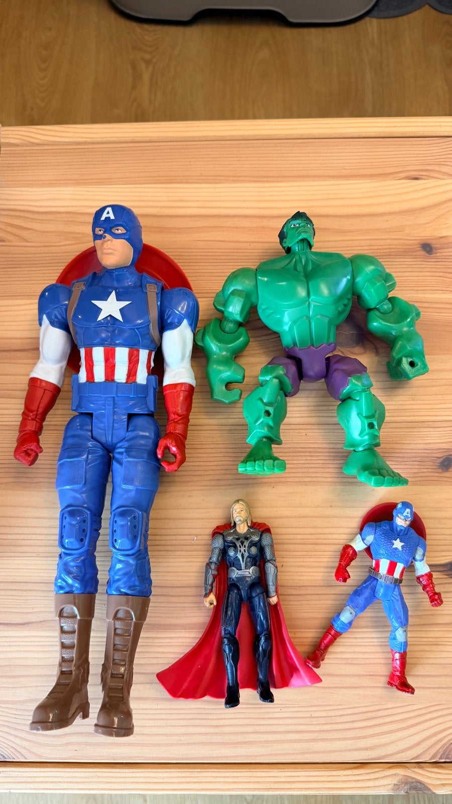 Marvel Avengers actiefiguren: Captain America, Hulk, Thor, Kinderen en Baby's, Speelgoed | Actiefiguren, Ophalen of Verzenden