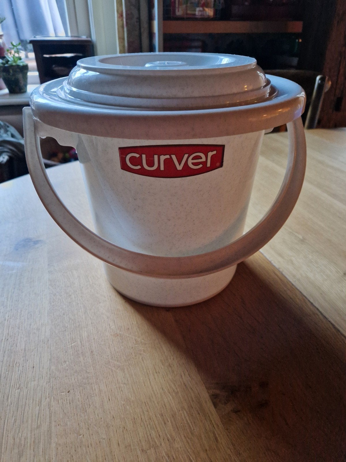 Kleine curver emmer met deksel, Ophalen of Verzenden, Zo goed als nieuw, Kunststof, Met deksel