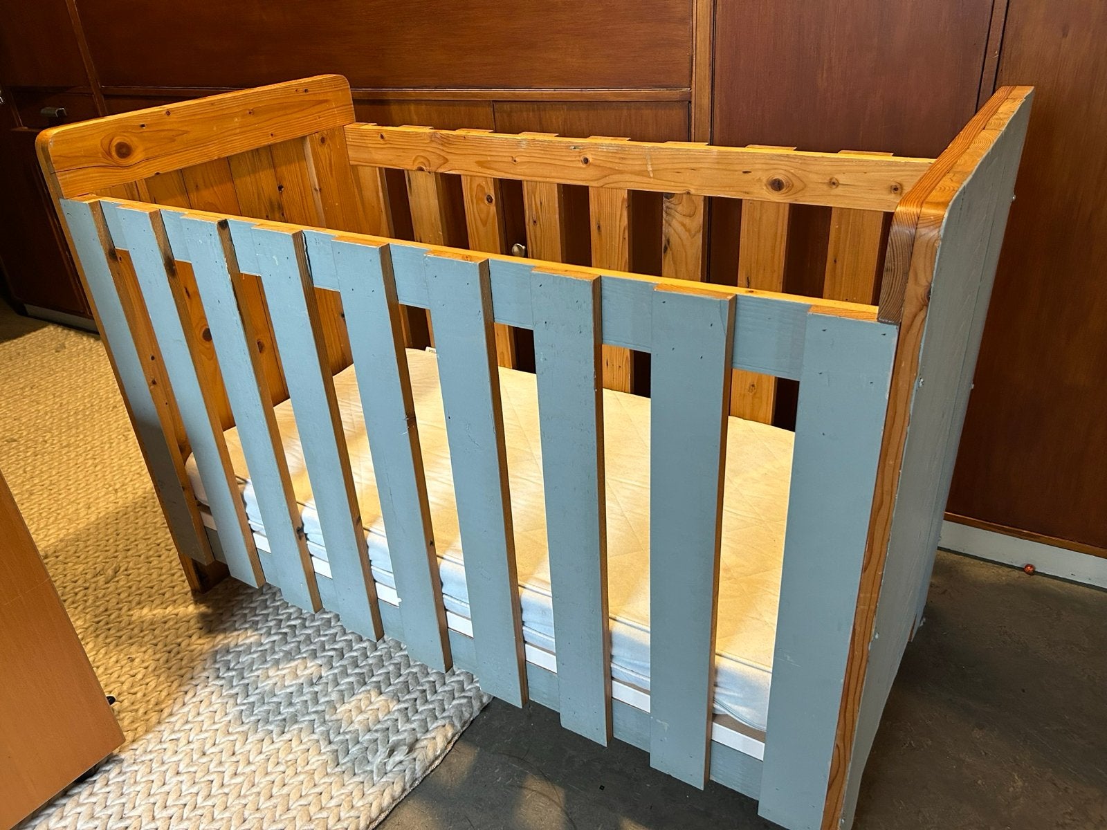 Uniek Piet Hein Eek ledikant van gerecycled hout, Ophalen of Verzenden, Gebruikt, Ledikant