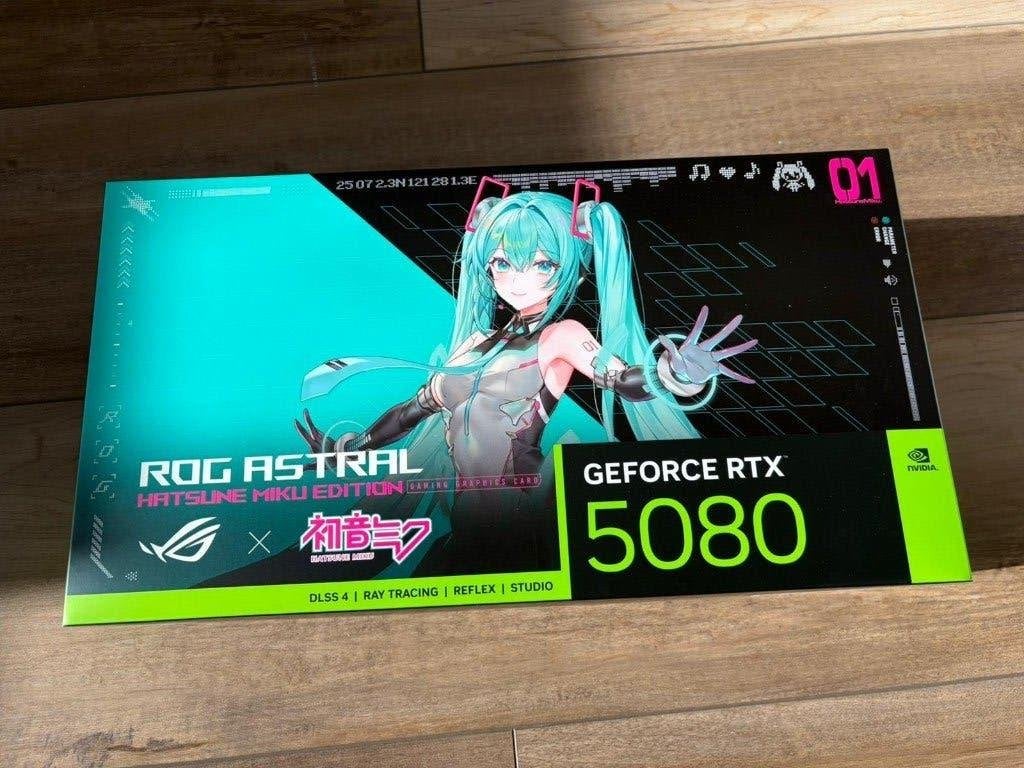 ASUS ROG Astral GeForce RTX 5080 OC Hatsune Miku - Ongeopend, Ophalen, GDDR6, Nieuw, HDMI