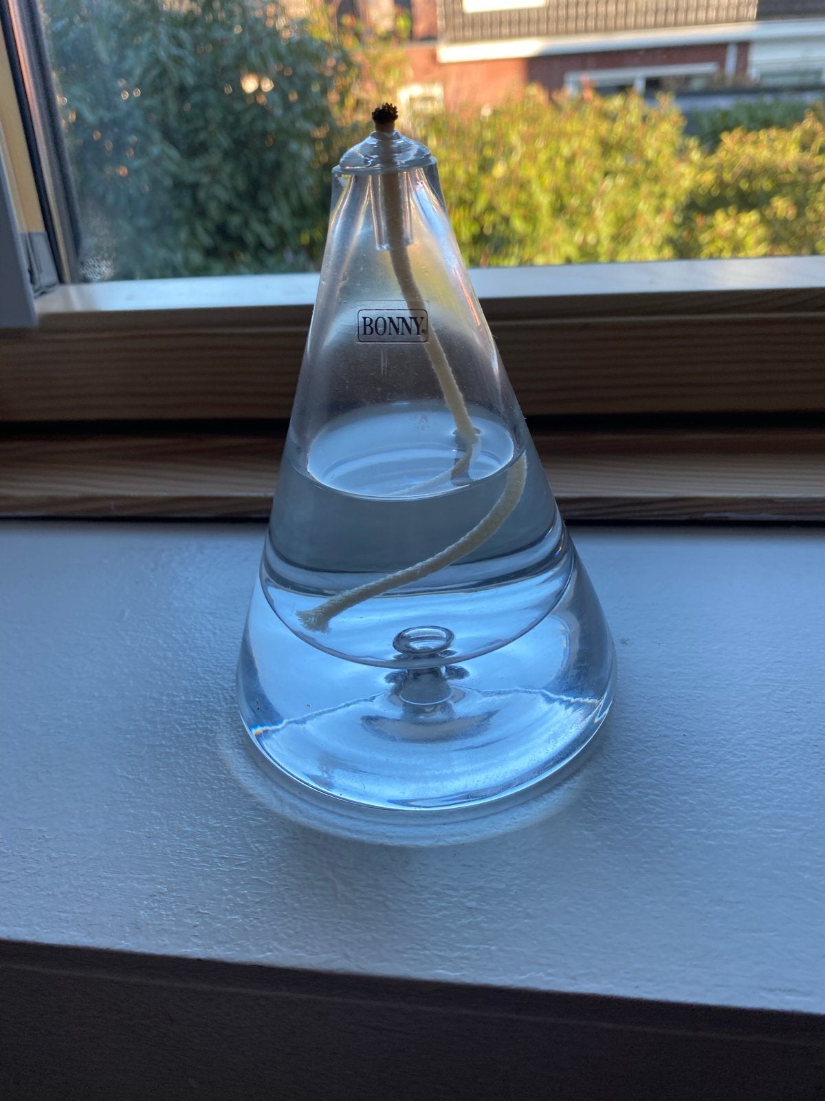 Bonny Glazen Olielamp - Modern en Stijlvol, Ophalen, Overige merken, Zo goed als nieuw, Glas