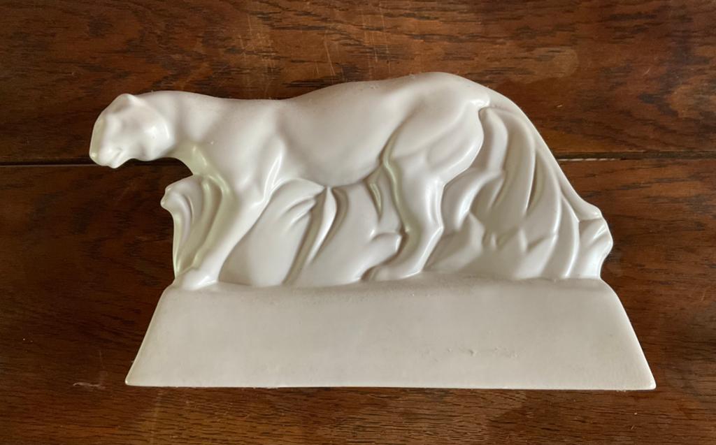 Plateel Art Deco Panter, Antiek en Kunst, Ophalen of Verzenden