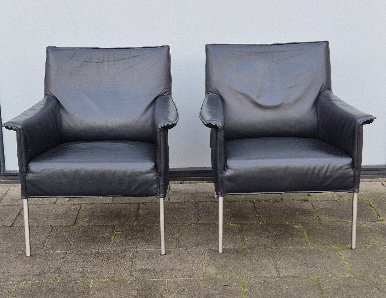 Opruiming 2 Design on Stock Limec 175,- pst. relaxfauteuils, Twee, Zwart, Design, Ophalen of Verzenden