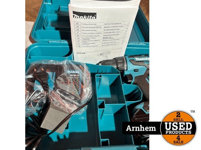 Makita DDF490WF + 3Ah Accu, Lader & Mbox |  Nieuw, Makita, Nieuw, Support@makita.com, Makita Corporation, 3-11-8, Sumiyoshi-cho, 
Anjo, Aichi 446-8502
Japan
