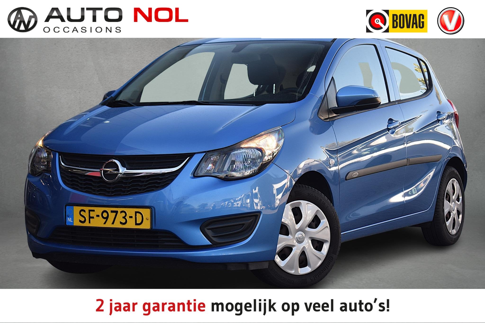 Opel KARL 1.0 ecoFLEX Edition | Cruise | Airco | Elektrische, Auto's, 839 kg, Stof, Gebruikt, Blauw
