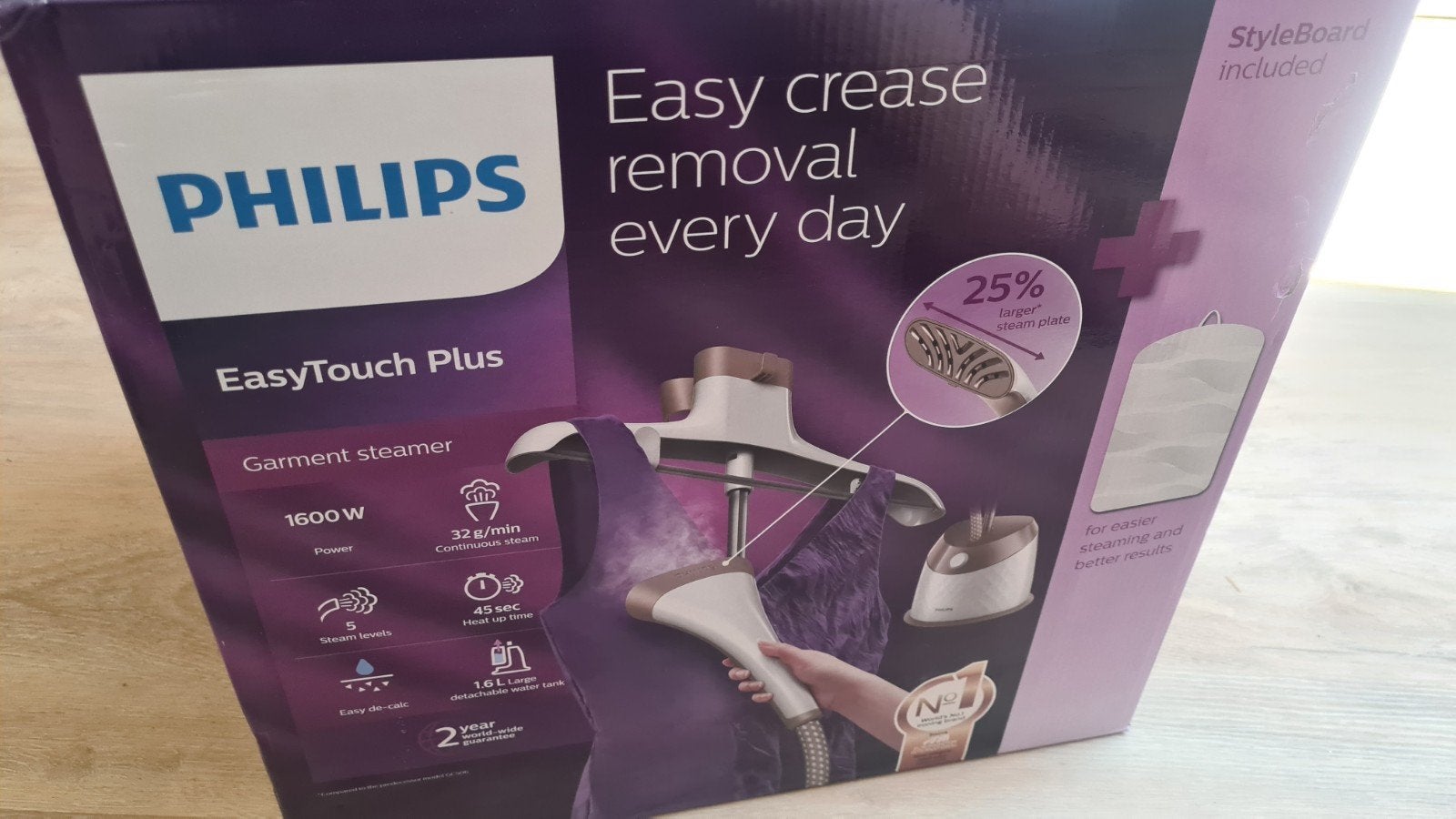 Philips EasyTouch Plus Garment Steamer GC524 - Nieuw, Witgoed en Apparatuur, Strijkijzers en Strijkplanken, Ophalen, Zo goed als nieuw