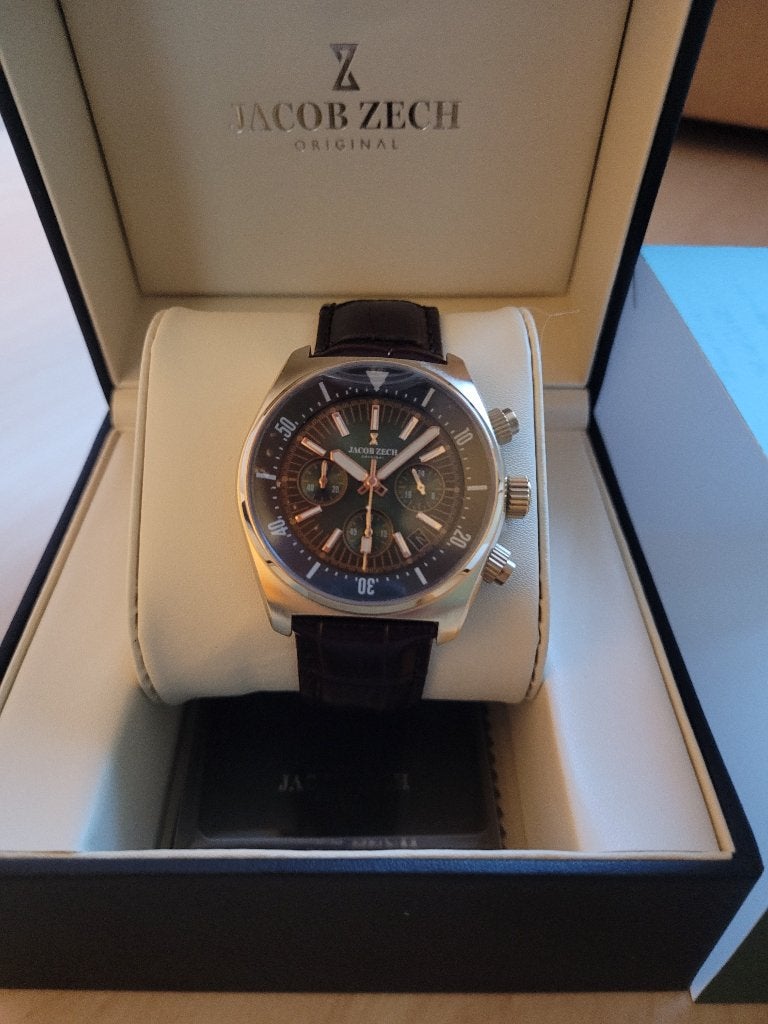 Jacob Zech Vienna horloge t.w.v € 399 NIEUW!, Nieuw, Ophalen of Verzenden, Waterdicht, Android