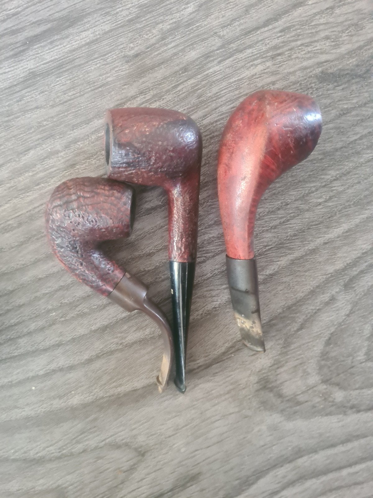 3x oude pijpen, Ophalen of Verzenden, Sigarenbandjes