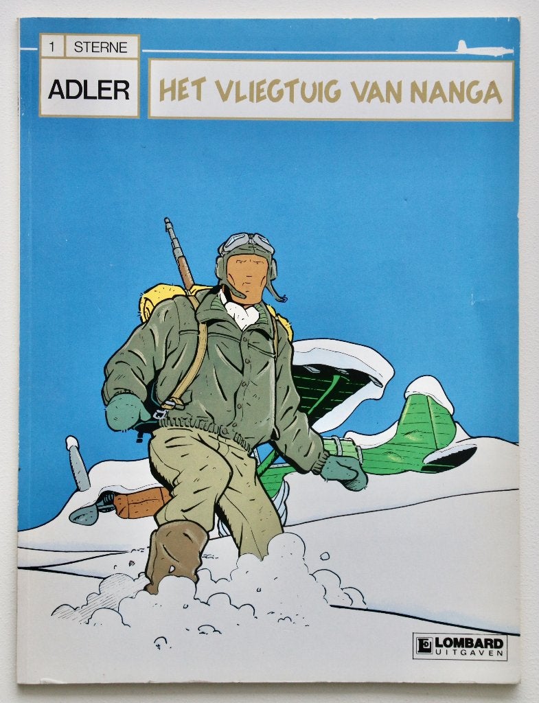 Adler - 1. Het vliegtuig van Nanga (1987), Eén stripboek, Ophalen of Verzenden, Zo goed als nieuw