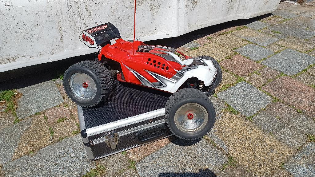 Rc Nitro buggy/ truggy 4,6 cc, Gebruikt, Auto offroad, Ophalen of Verzenden, Schaal 1:8