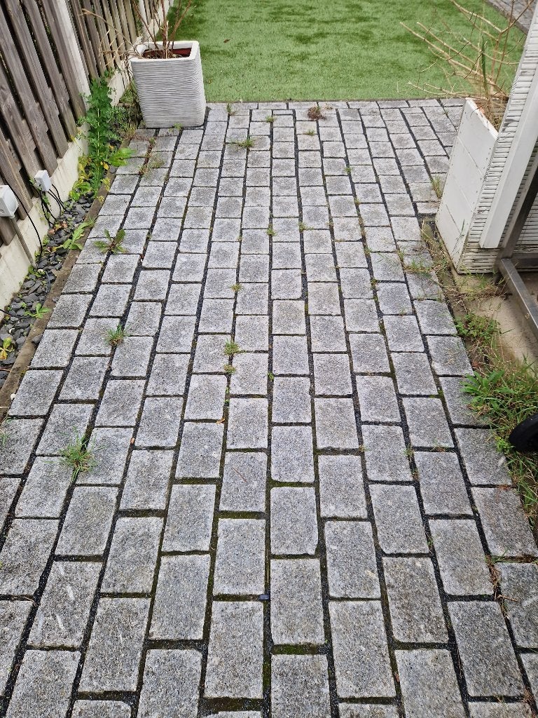 Portugese graniet keien klinkers blauw, Ophalen, Gebruikt, Klinkers, Natuursteen