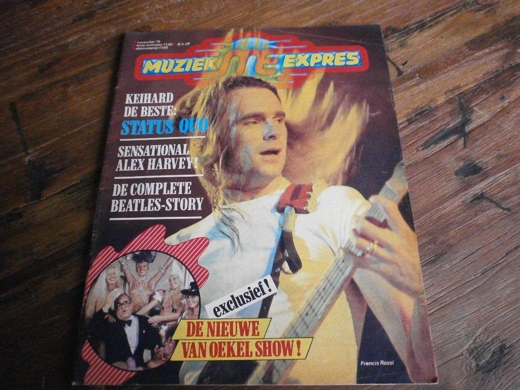 tijdschrift Muziek Expres November 1975, Verzenden, Zo goed als nieuw, Muziek, Film of Tv