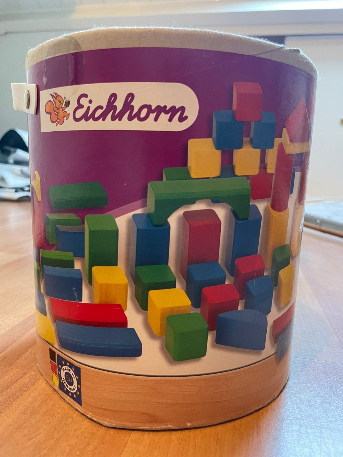 Eichhorn Gekleurde Houten Bouwblokken in Ton, Ophalen, Gebruikt, Overige merken