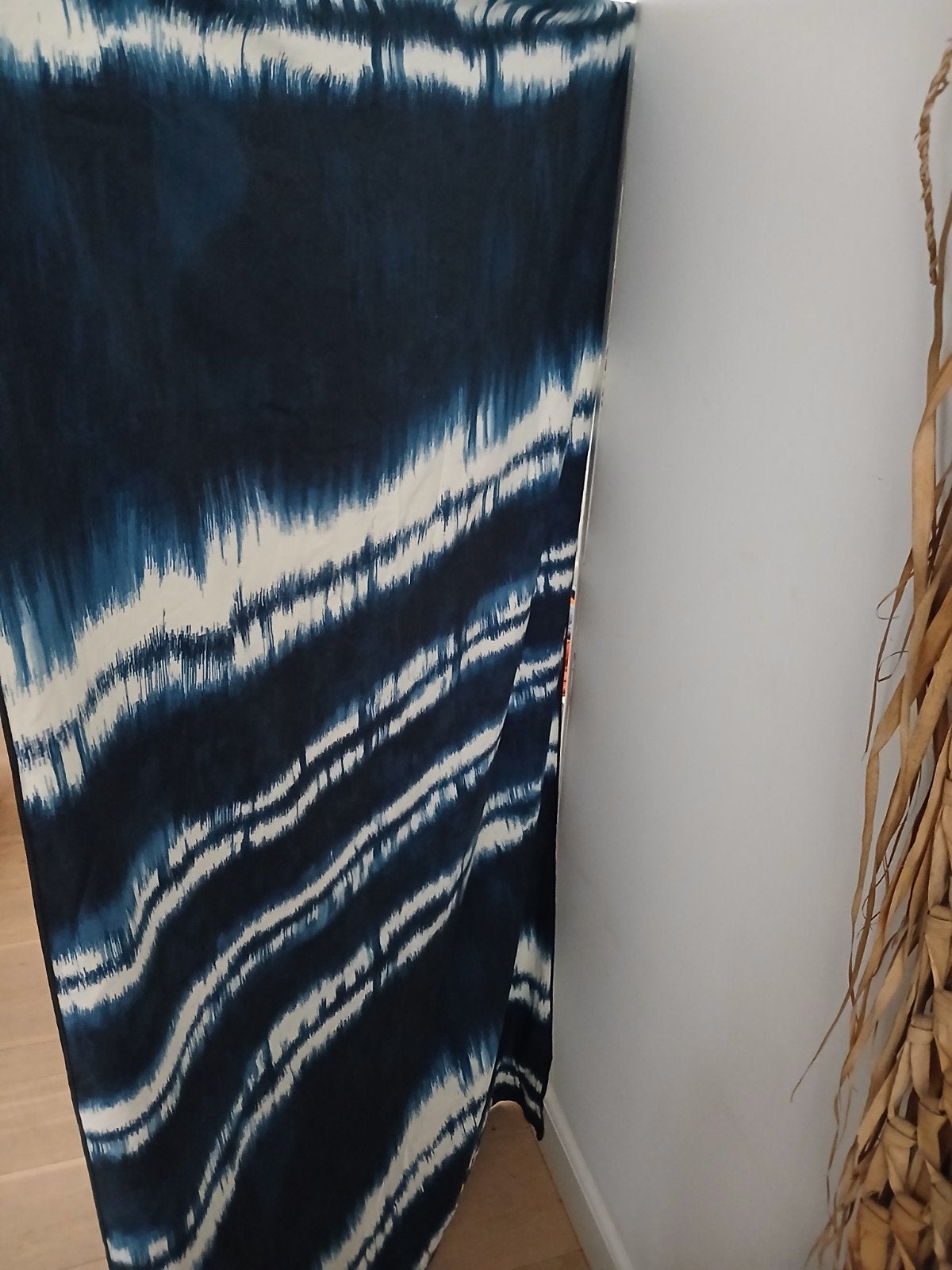 Strandhanddoek 180x100 tie dye blauw sneldrogend, Ophalen of Verzenden, Blauw, Handdoek