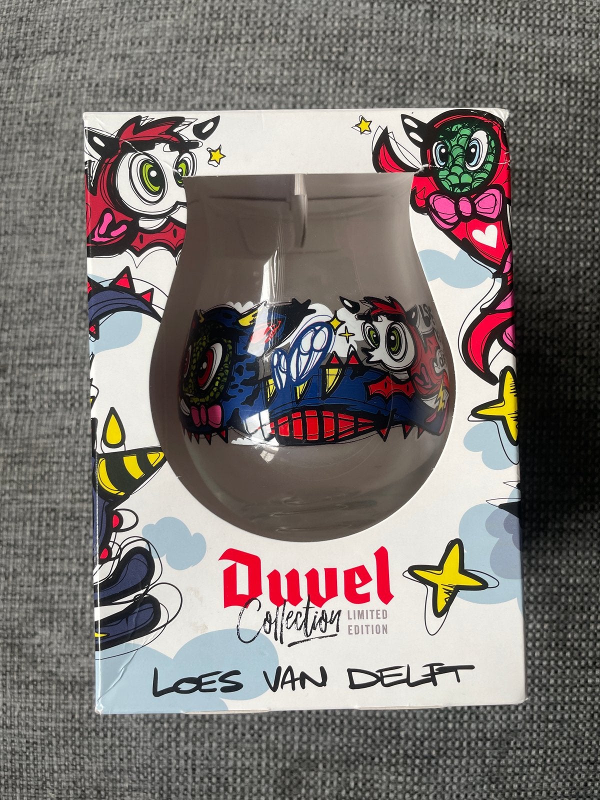 Duvel Limited Edition Glas - Loes Van Delft Collectie, Verzamelen, Ophalen of Verzenden, Nieuw