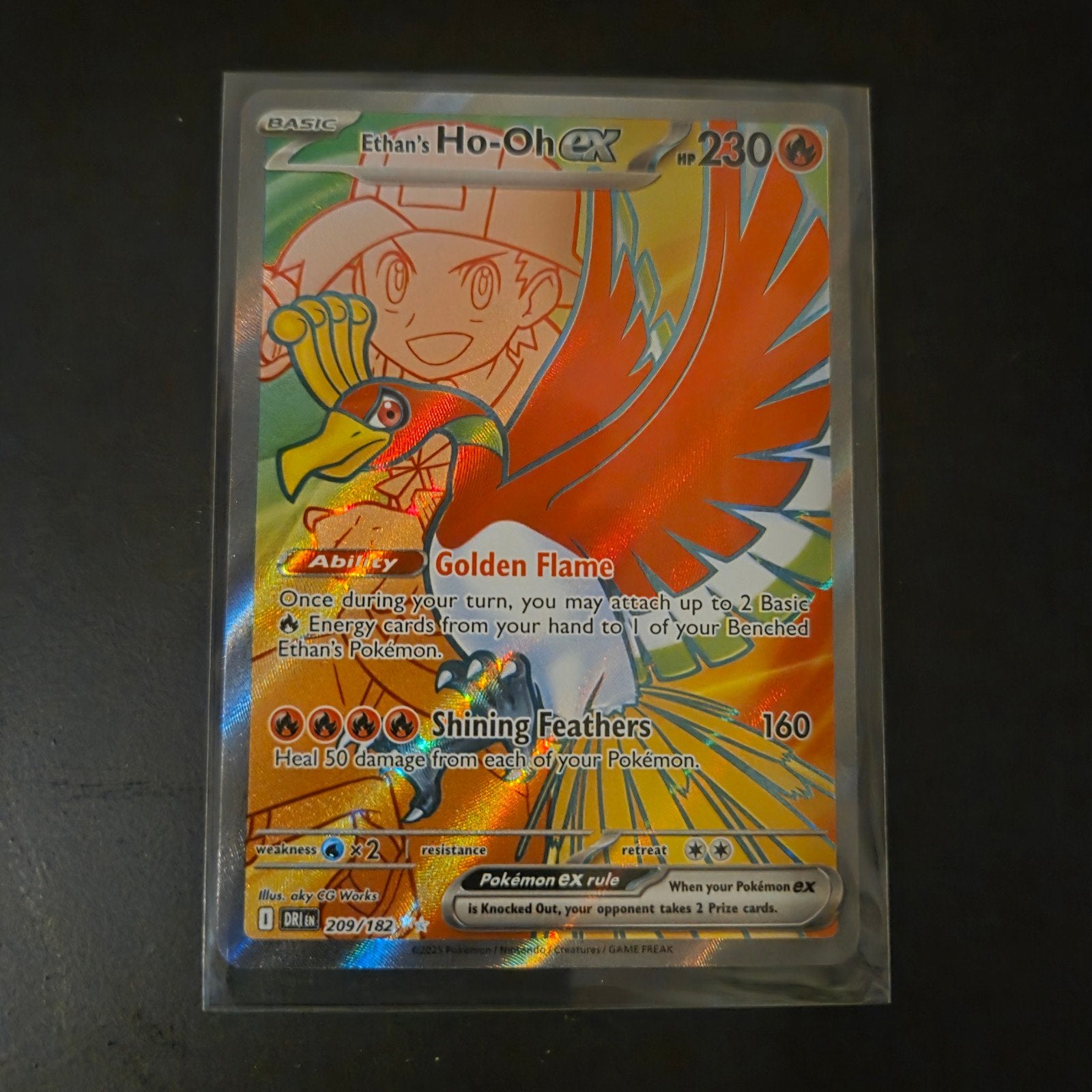 Ethans ho-oh 209, Hobby en Vrije tijd, Verzamelkaartspellen | Pokémon, Ophalen of Verzenden, Zo goed als nieuw