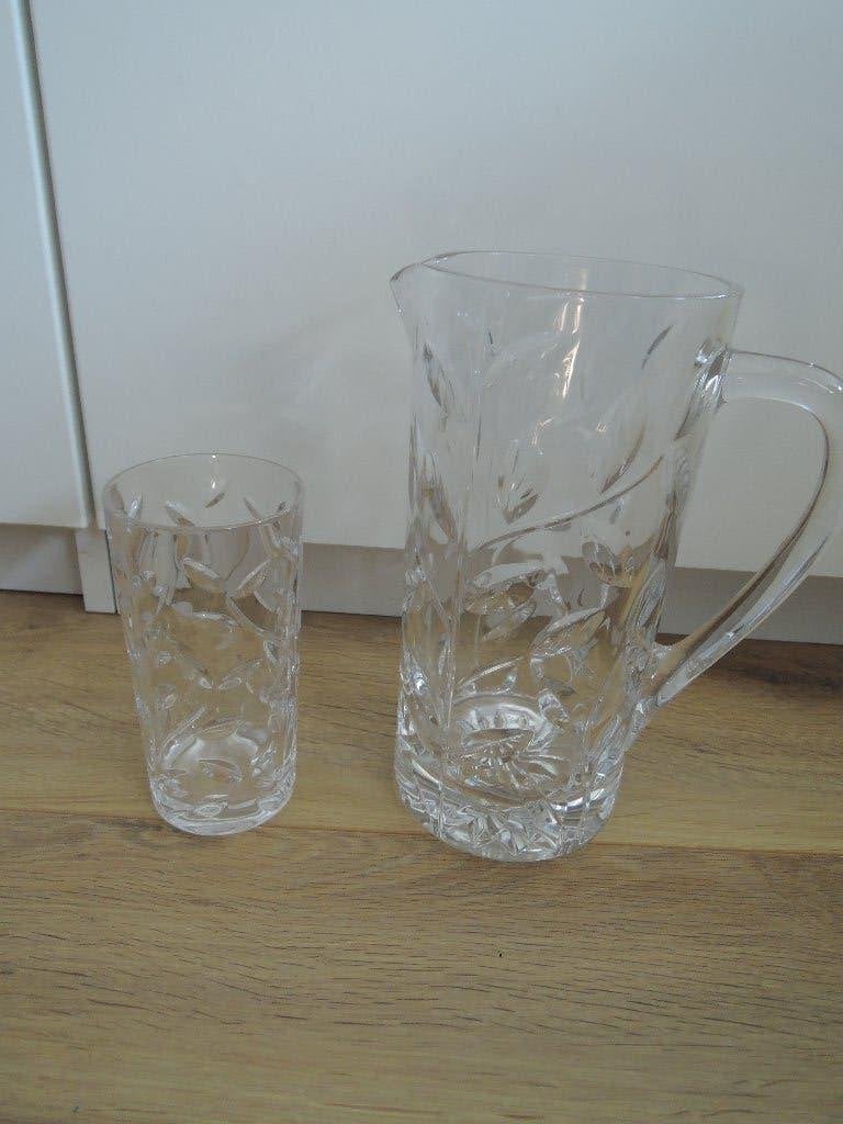 Prachtige karaf (water) van kristal RCR Italie, Antiek en Kunst, Antiek | Glas en Kristal, Ophalen of Verzenden