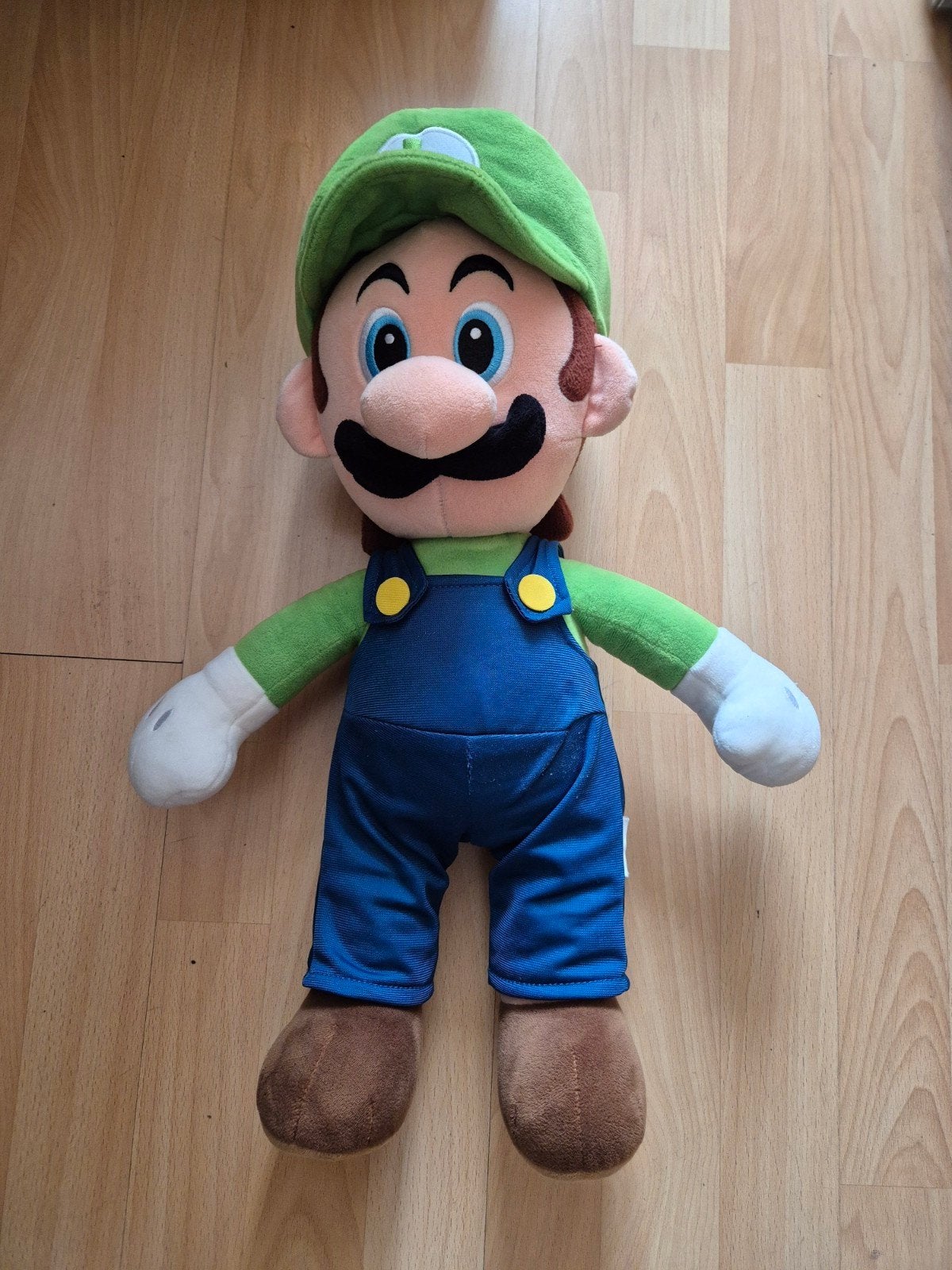 Luigi knuffel - Super Mario Bros. - Zo goed als nieuw, Overige typen, Ophalen of Verzenden, Zo goed als nieuw, Nintendo