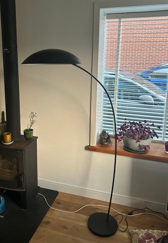 Booglamp Zara Home zwart metaal, Ophalen, Zo goed als nieuw, Metaal, 150 tot 200 cm