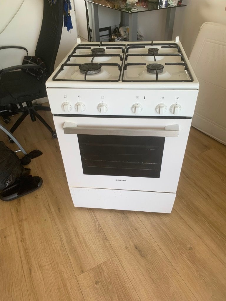 Siemens gasfornuis - 4 pits met oven, Ophalen, Gebruikt, 60 cm of meer, 4 kookzones