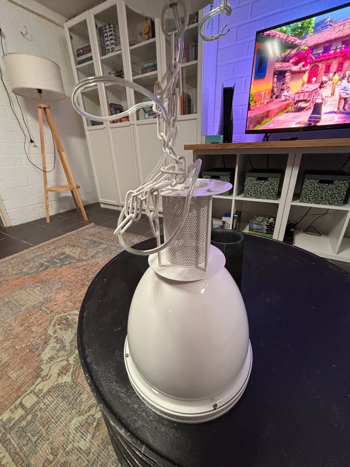 KARWEI hanglamp Charlie – industriële witte hanglamp, Ophalen, Zo goed als nieuw