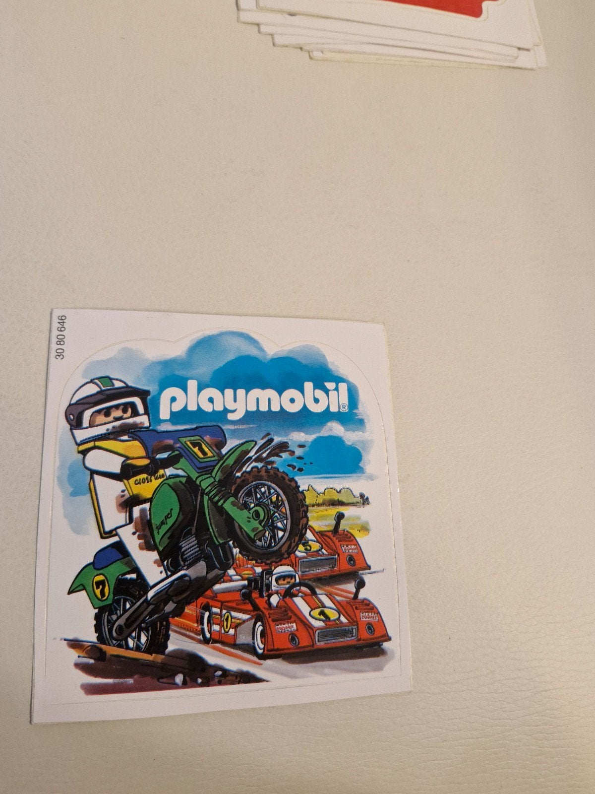 11962 Playmobil Sticker - Motorcross en Raceauto's, Ophalen of Verzenden, Nieuw, Overige typen