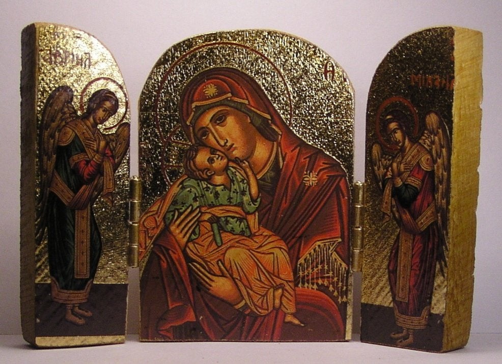 KD12 Kleine Reis Drieluik Madonna with Child (nieuw), Verzenden, Nieuw